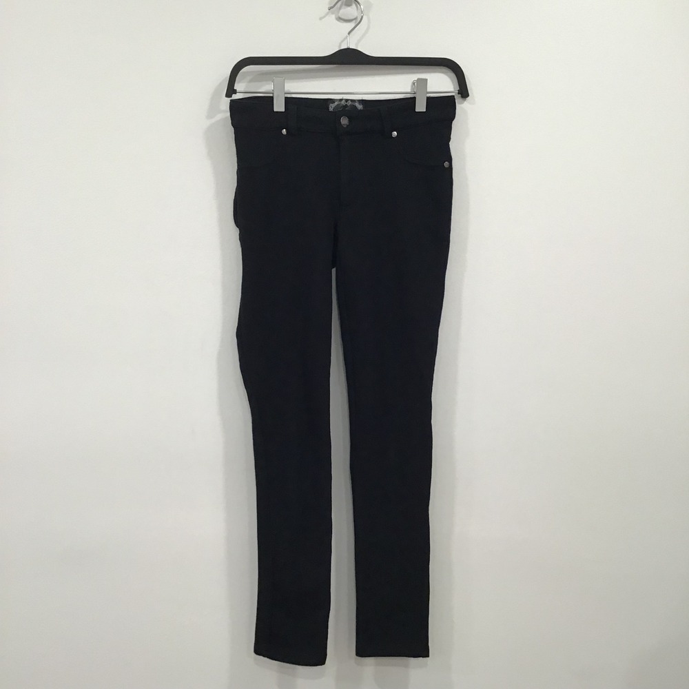 Ambiance Skinny Pants Women's Size 27 Black Mid Rise Stretch 5 Pocket Slim Fit